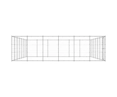 Lauko voljeras šunims, galvanizuotas plienas, 50,82m²