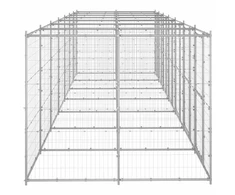 Lauko voljeras šunims, galvanizuotas plienas, 16,94m²