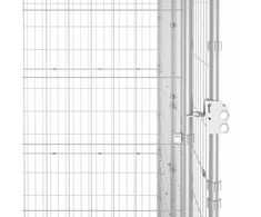 Lauko voljeras šunims, galvanizuotas plienas, 16,94m²