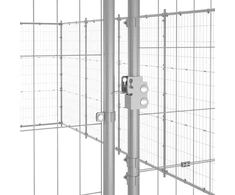 Lauko voljeras šunims, galvanizuotas plienas, 21,78m²