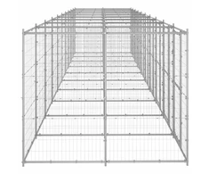 Lauko voljeras šunims, galvanizuotas plienas, 24,2m²