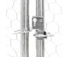 Lauko voljeras šunims su aptvaru, 4x3x1,9m, plienas