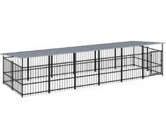 Lauko voljeras šunims su stogu, plienas, 11,26m²