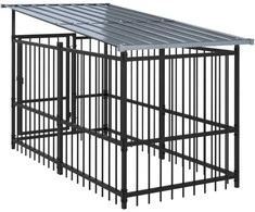 Lauko voljeras šunims su stogu, plienas, 18,77m²