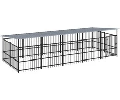 Lauko voljeras šunims su stogu, plienas, 9,38m²