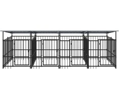 Lauko voljeras šunims su stogu, plienas, 7,51m²