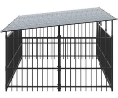 Lauko voljeras šunims su stogu, plienas, 5,63m²