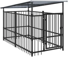 Lauko voljeras šunims su stogu, plienas, 1,88m²
