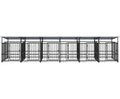 Lauko voljeras šunims su stogu, plienas, 11,26m²