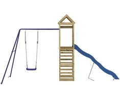 Lauko žaidimų aikštelės komplektas, impregnuota pušies mediena
