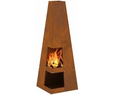Laužavietė Ruda 35 x 35 x 100 cm Oro sąlygoms atsparus plienas