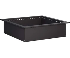 Laužavietės žiedas Juoda 80 x 80 x 25 cm Plienas