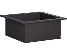 Laužavietės žiedas Juoda 90 x 90 x 25 cm Plienas