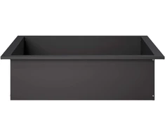 Laužavietės žiedas Juoda 90 x 90 x 25 cm Plienas