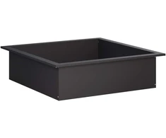 Laužavietės žiedas Juoda 90 x 90 x 25 cm Plienas