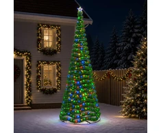 LED blizganti kalėdinė eglutė su pagrindu EKENAS 400 cm 588 LED