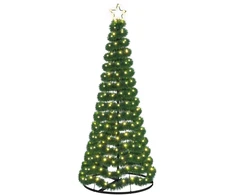 LED blizganti kalėdinė eglutė su pagrindu EKENAS 180 cm 220 LED