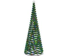 LED blizganti kalėdinė eglutė su pagrindu EKENAS 400 cm 588 LED