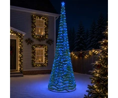 LED blizganti kalėdinė eglutė su pagrindu EKENAS 500 cm 868 LED
