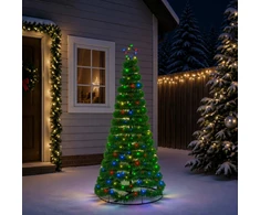 LED blizganti kalėdinė eglutė su pagrindu EKENAS 180 cm 220 LED