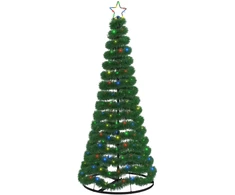 LED blizganti kalėdinė eglutė su pagrindu EKENAS 180 cm 220 LED