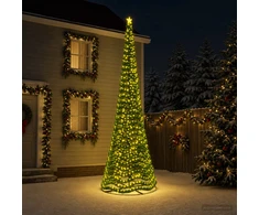 LED blizganti kalėdinė eglutė su pagrindu EKENAS 500 cm 868 LED
