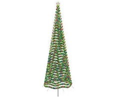LED blizganti kalėdinė eglutė su smeigtuku EKENAS 500 cm