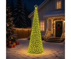LED blizganti kalėdinė eglutė su smeigtuku EKENAS 300 cm