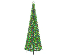 LED blizganti kalėdinė eglutė su smeigtuku EKENAS 300 cm