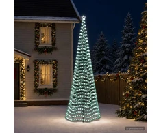 LED blizganti kalėdinė eglutė su smeigtuku EKENAS 500 cm