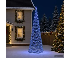 LED blizganti kalėdinė eglutė su smeigtuku EKENAS 500 cm