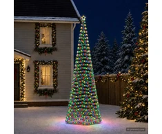 LED blizganti kalėdinė eglutė su smeigtuku EKENAS 500 cm