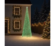 LED blizganti kalėdinė eglutė su smeigtuku EKENAS 400 cm