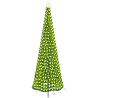 LED blizganti kalėdinė eglutė su smeigtuku EKENAS 300 cm