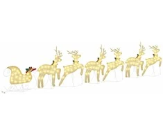 LED elniai 7 pcs Auksinė audinys