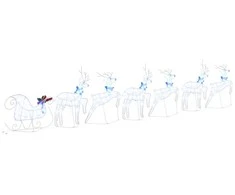 LED elniai 7 pcs Balta audinys