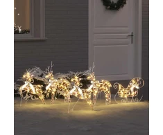 LED elniai 5 vnt. 40 LED Daugiaspalvis 42 x 15 x 64 cm PET