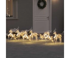 LED elniai 7 vnt. 40 LED Daugiaspalvis 42 x 15 x 64 cm PET