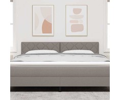 LED galvūgalis Taupe audinys