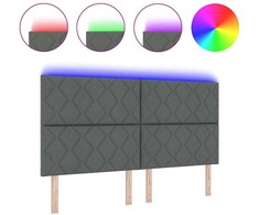 LED galvūgalis Pilka 180 cm audinys