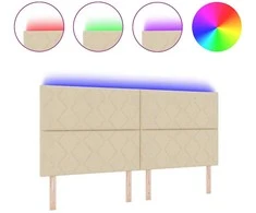 LED galvūgalis Kreminė audinys