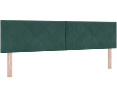 LED galvūgalis Tamsiai žalia 180 cm Aksomas