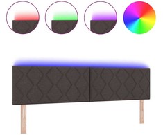 LED galvūgalis Ruda 180 cm audinys