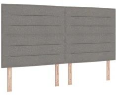 LED galvūgalis su LED juostelėmis Taupe 180 cm audinys