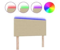LED galvūgalis Pilkai žalia 80 cm Kordūrinis audinys