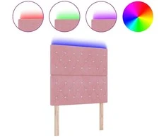 LED galvūgalis su LED juostelėmis Rožinė 100 cm Aksomas