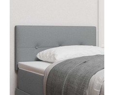 LED galvūgalis su galvūgalio Šviesiai pilka 80 cm Poliesteris