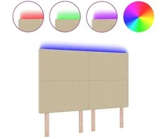 LED galvūgalis Pilkai žalia 144 cm Kordūrinis audinys