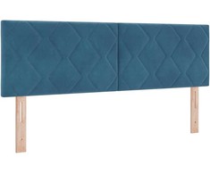 LED galvūgalis Tamsiai mėlyna 144 cm Aksomas