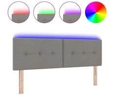 LED galvūgalis Taupe audinys